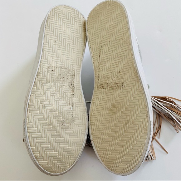 Loeffler Randall Logan Sneakers Silver Tassel 5.5 - Picture 6 of 6